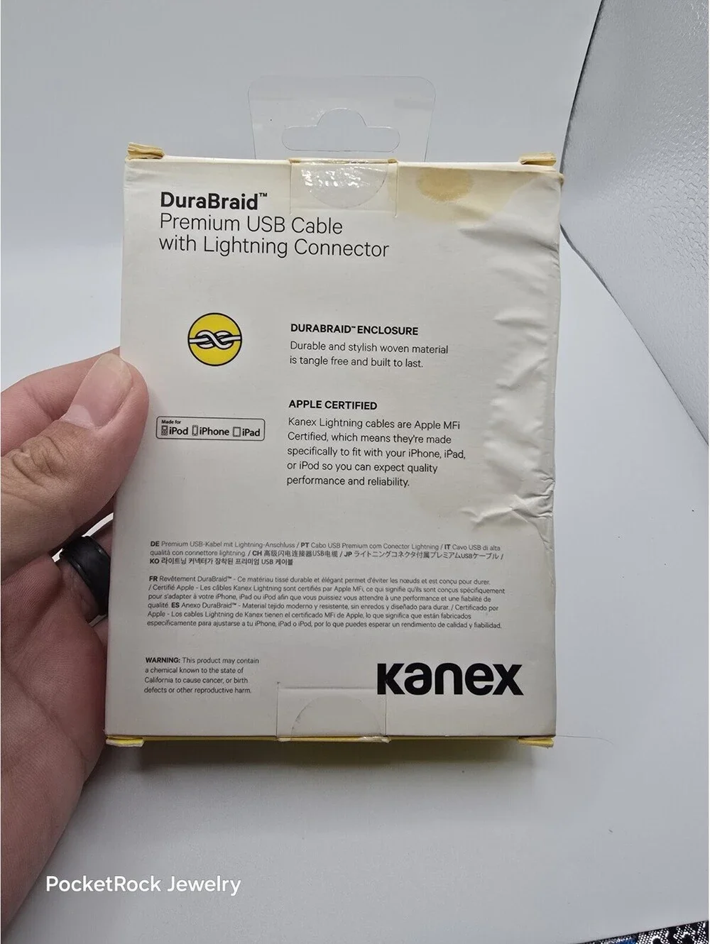 Kanex Premium DuraBraid Lightn Cable Red 6ft